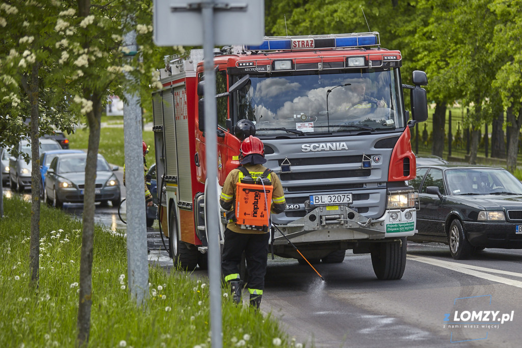 Plama oleju na Polowej