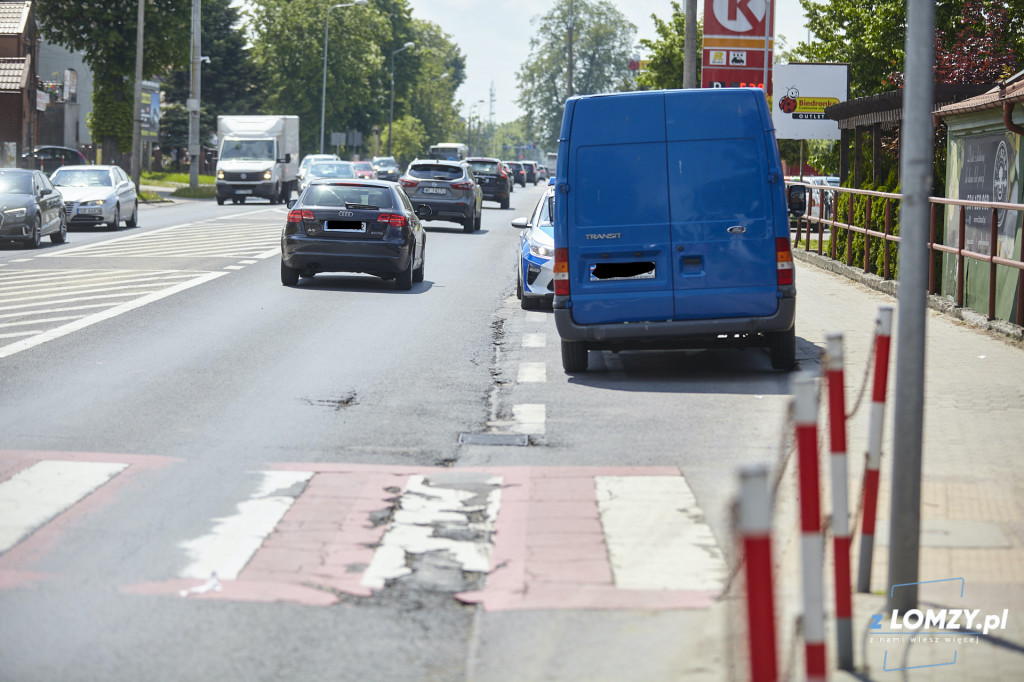 Potrącenie pieszej na Legionów