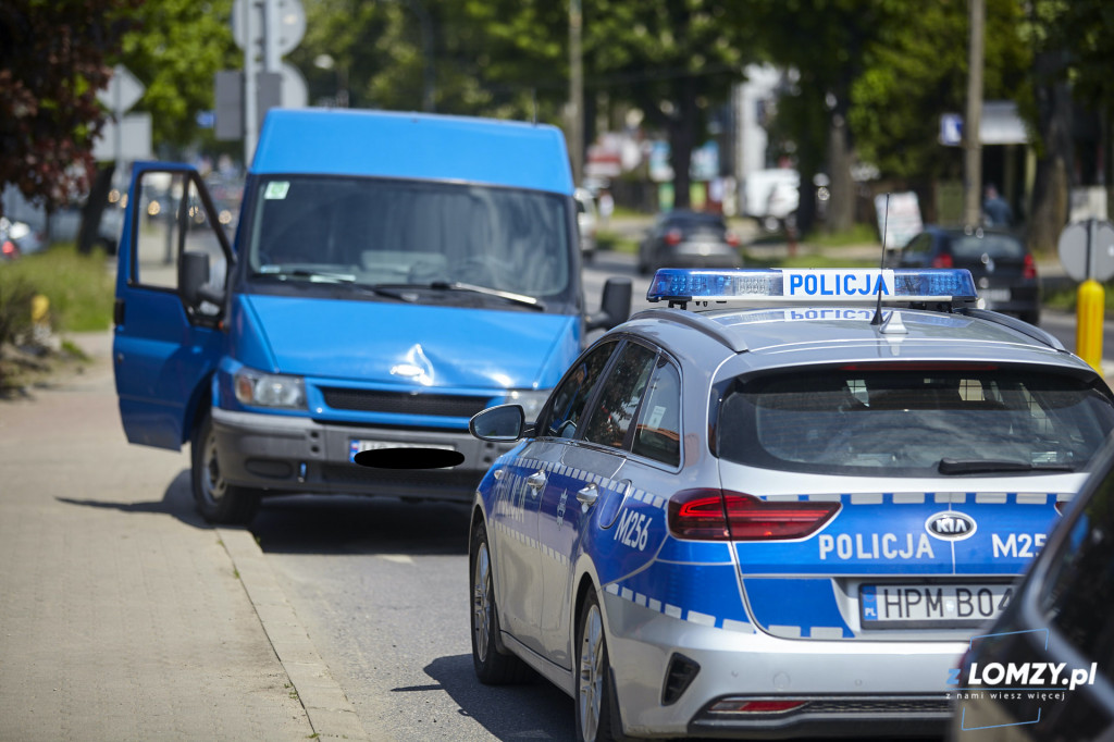 Potrącenie pieszej na Legionów