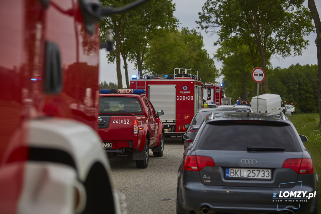 Wypadek na drodze do Stawisk! [FOTO]