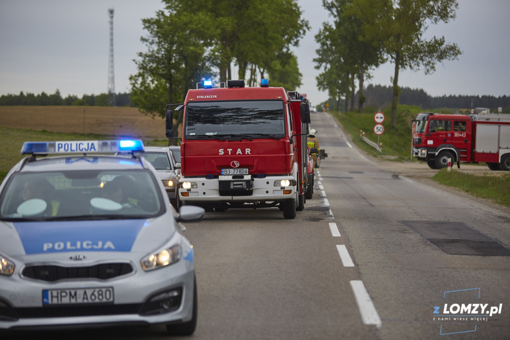 Wypadek na drodze do Stawisk! [FOTO]
