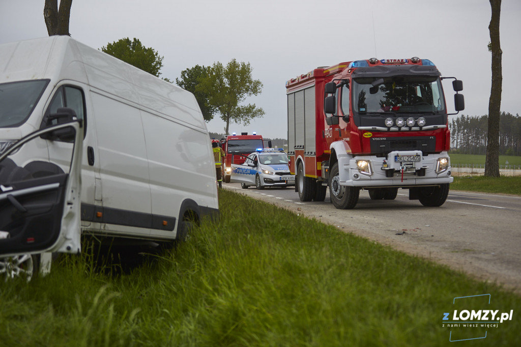 Wypadek na drodze do Stawisk! [FOTO]