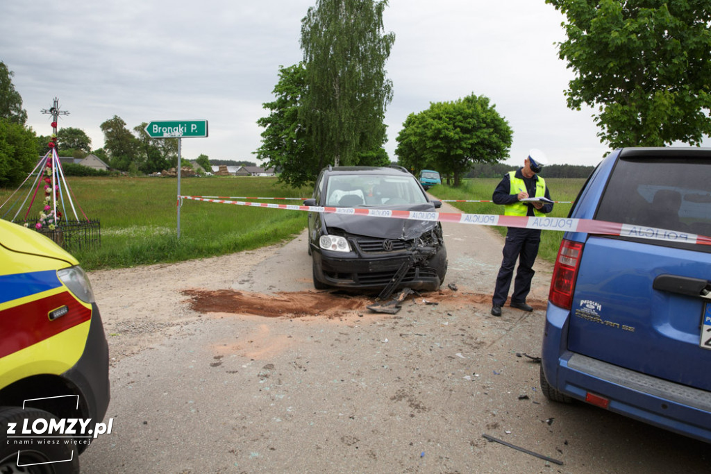 Dwoje dzieci i mężczyzna w szpitalu po wypadku w gminie Jedwabne