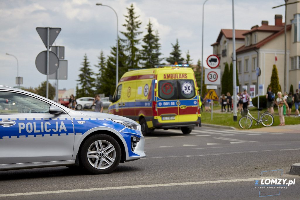 Potrącenie rowerzystki na Zawadzkiej! Kobieta w szpitalu [FOTO]