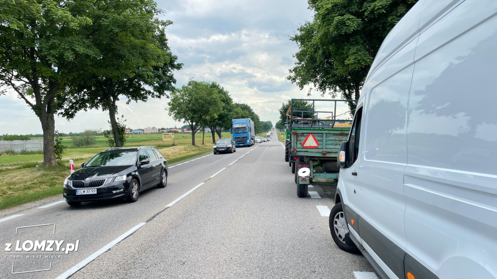 Potrącenie rowerzysty przez ciągnik [FOTO]