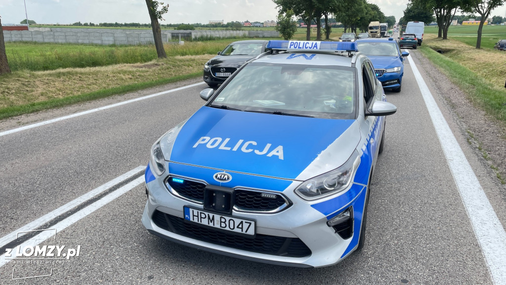 Potrącenie rowerzysty przez ciągnik [FOTO]