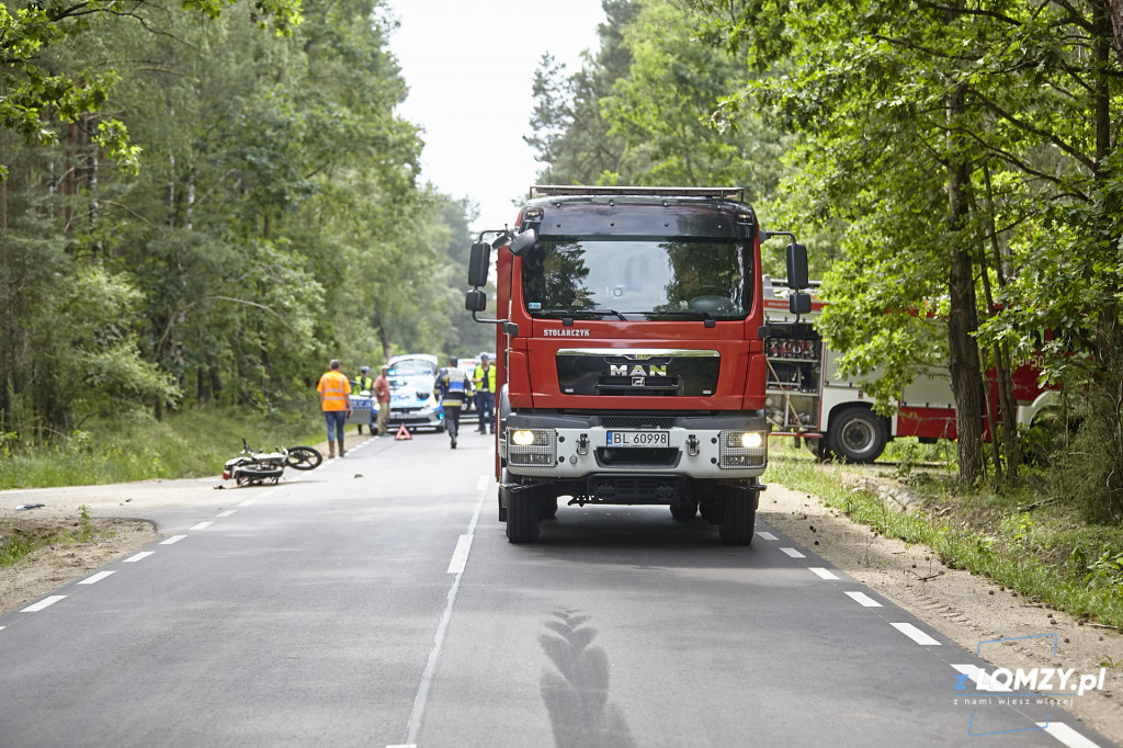Motocyklista w szpitalu po zderzeniu z osobówką [FOTO]