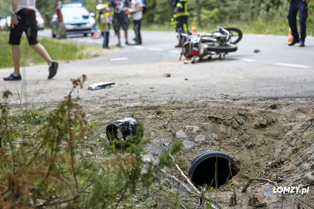 Motocyklista w szpitalu po zderzeniu z osobówką [FOTO]