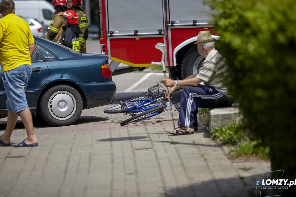 Potrącenie rowerzystki. Kobieta w szpitalu [FOTO]