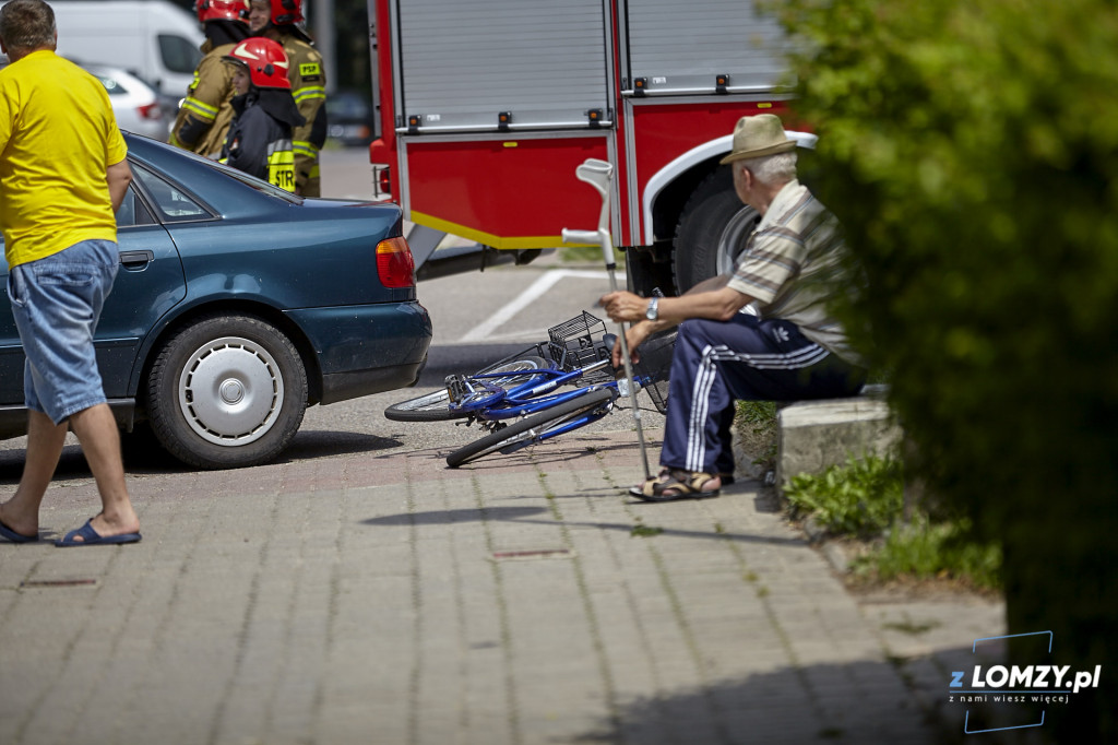 Potrącenie rowerzystki. Kobieta w szpitalu [FOTO]