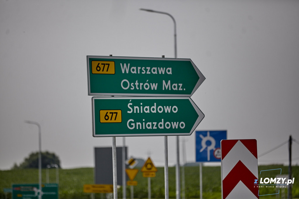 Przejazd nowym odcinkiem Via Baltica Śniadowo - Łomża Południe