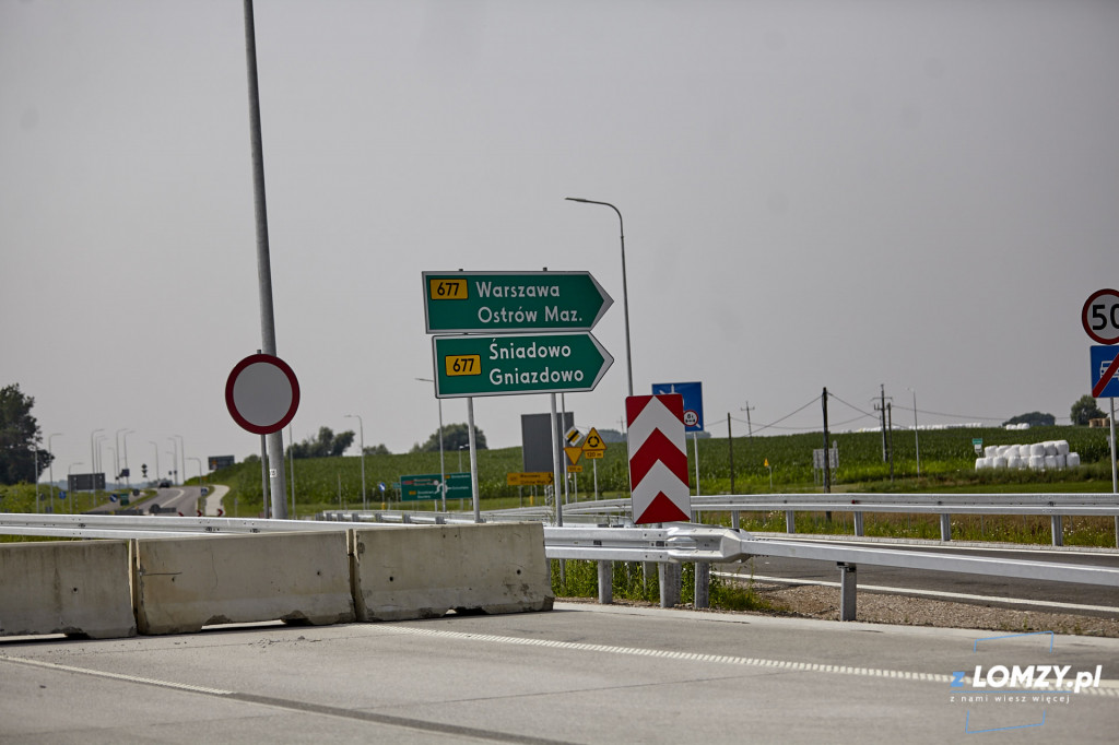 Przejazd nowym odcinkiem Via Baltica Śniadowo - Łomża Południe