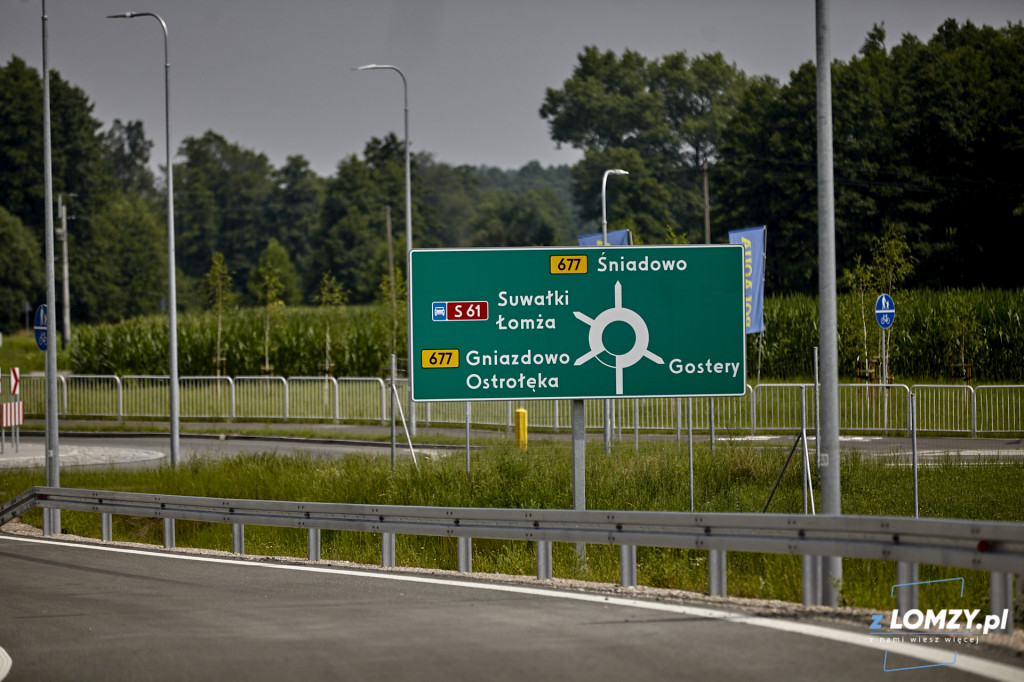 Przejazd nowym odcinkiem Via Baltica Śniadowo - Łomża Południe