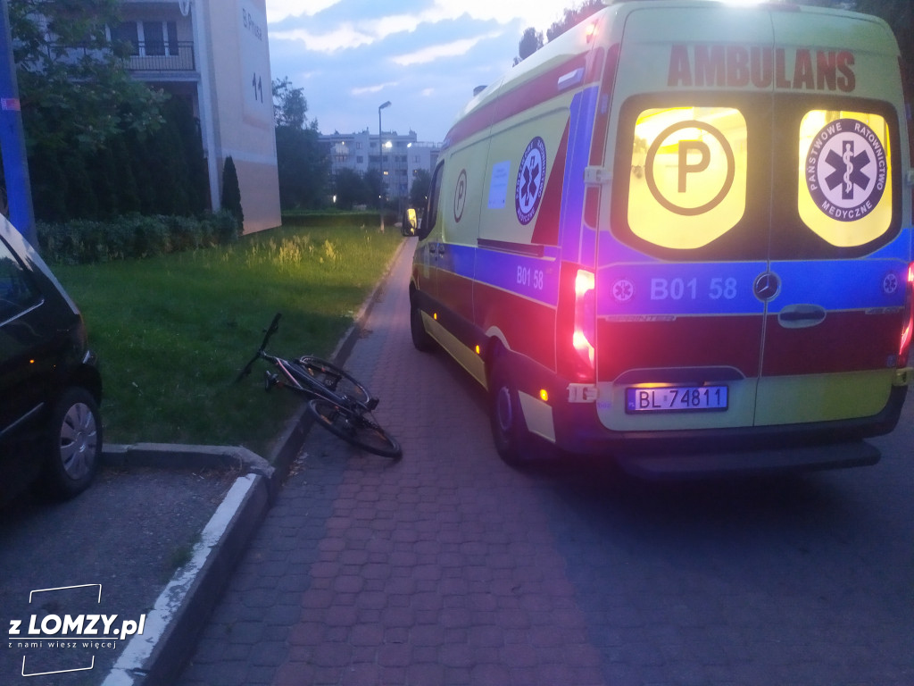 Potrącenie pieszego przez rowerzystę [FOTO]