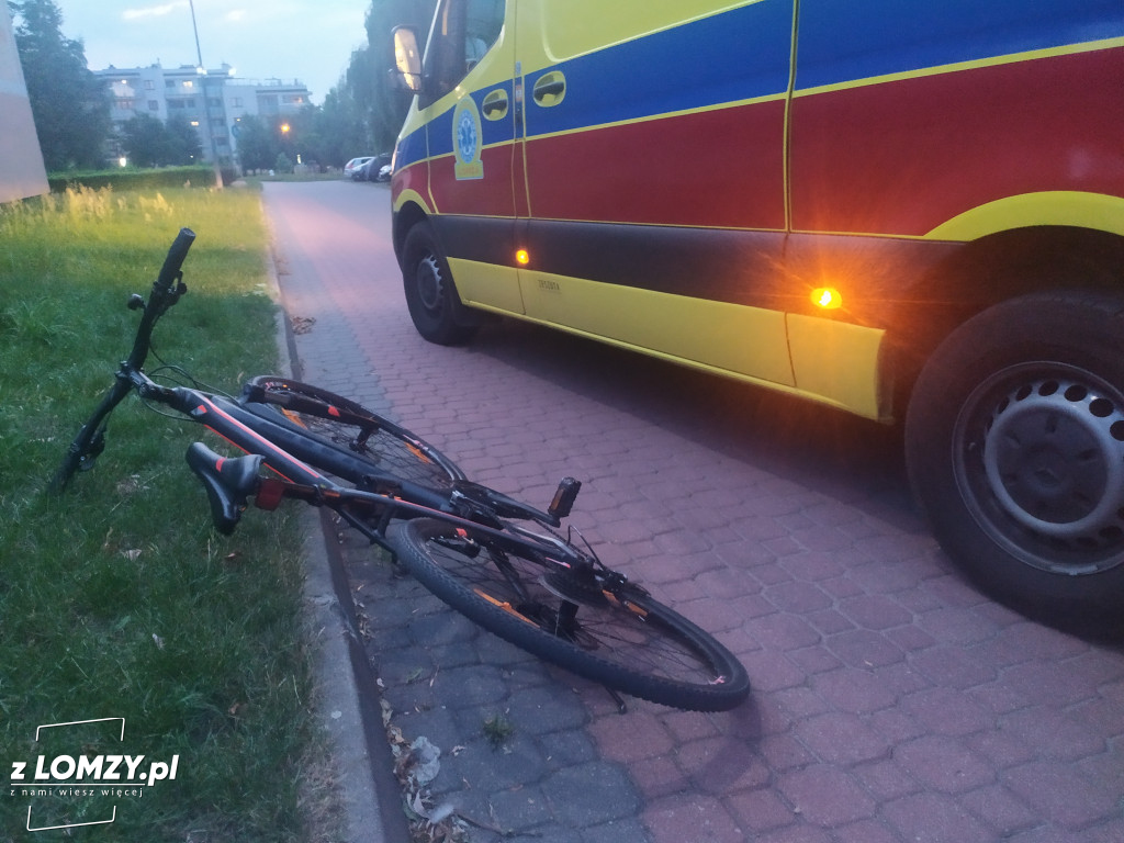 Potrącenie pieszego przez rowerzystę [FOTO]