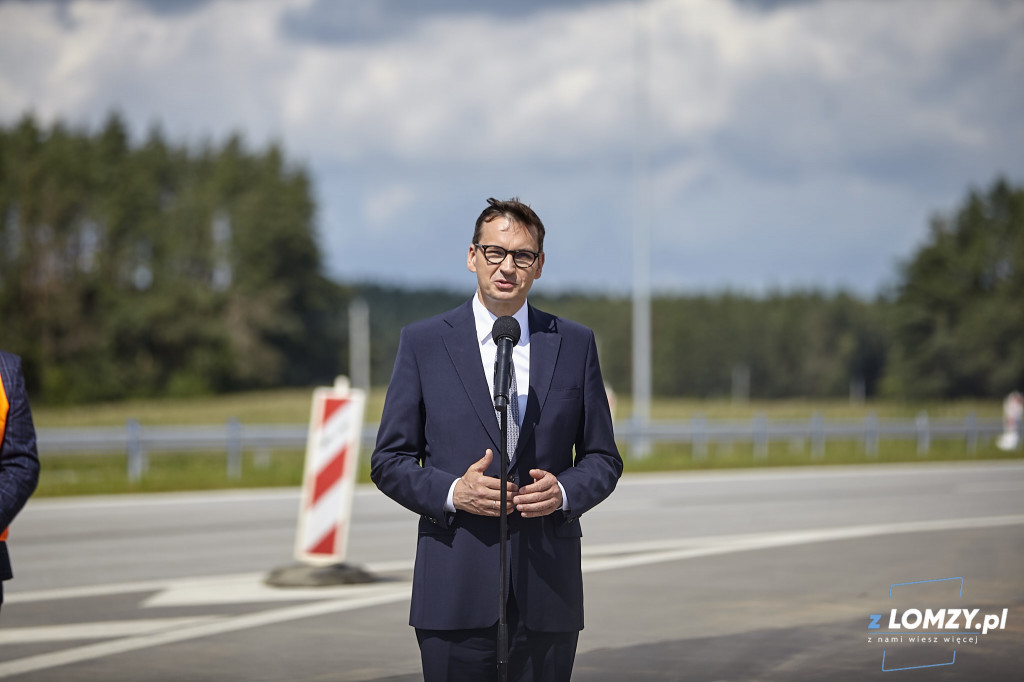 Via Baltica: Odcinek Kolno - Stawiski otworzył Premier Mateusz Morawiecki [VIDEO i FOTO]