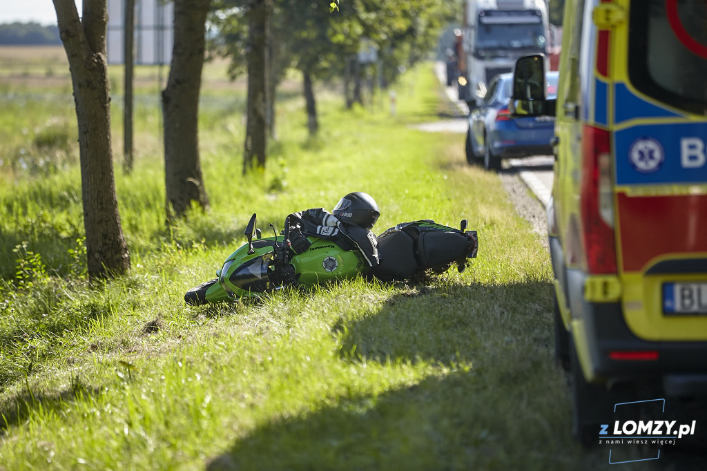 Wypadek z motocyklistą [FOTO]