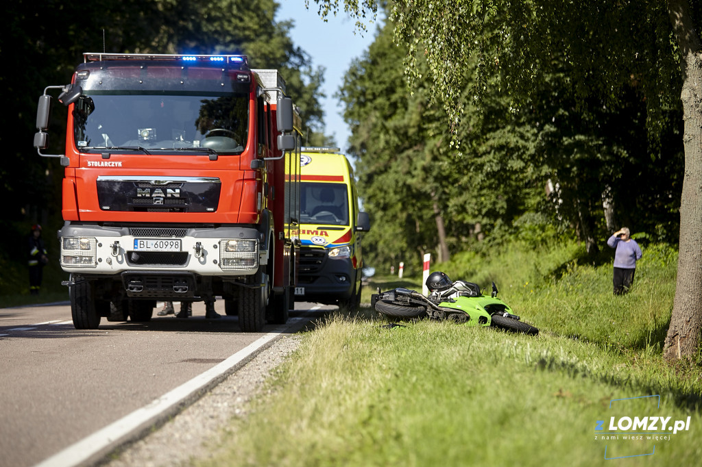 Wypadek z motocyklistą [FOTO]