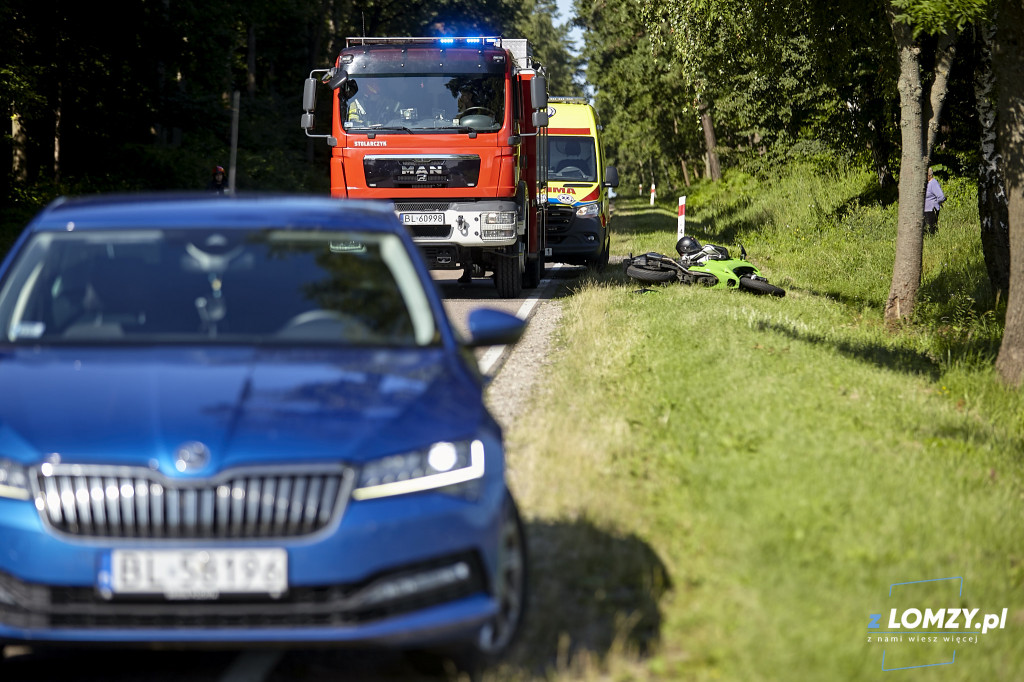 Wypadek z motocyklistą [FOTO]