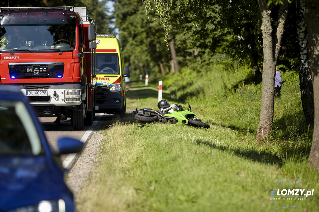 Wypadek z motocyklistą [FOTO]