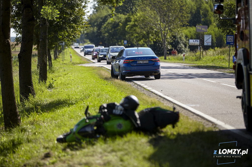 Wypadek z motocyklistą [FOTO]