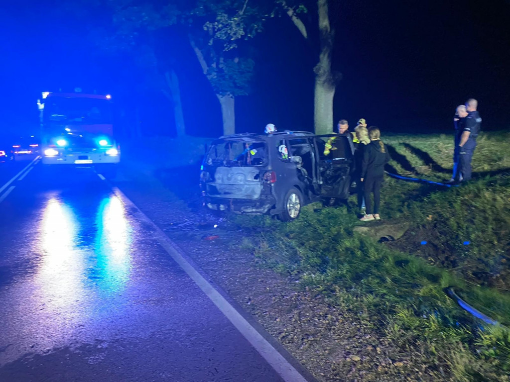 Dk 63: Pożar samochodu osobowego [FOTO]
