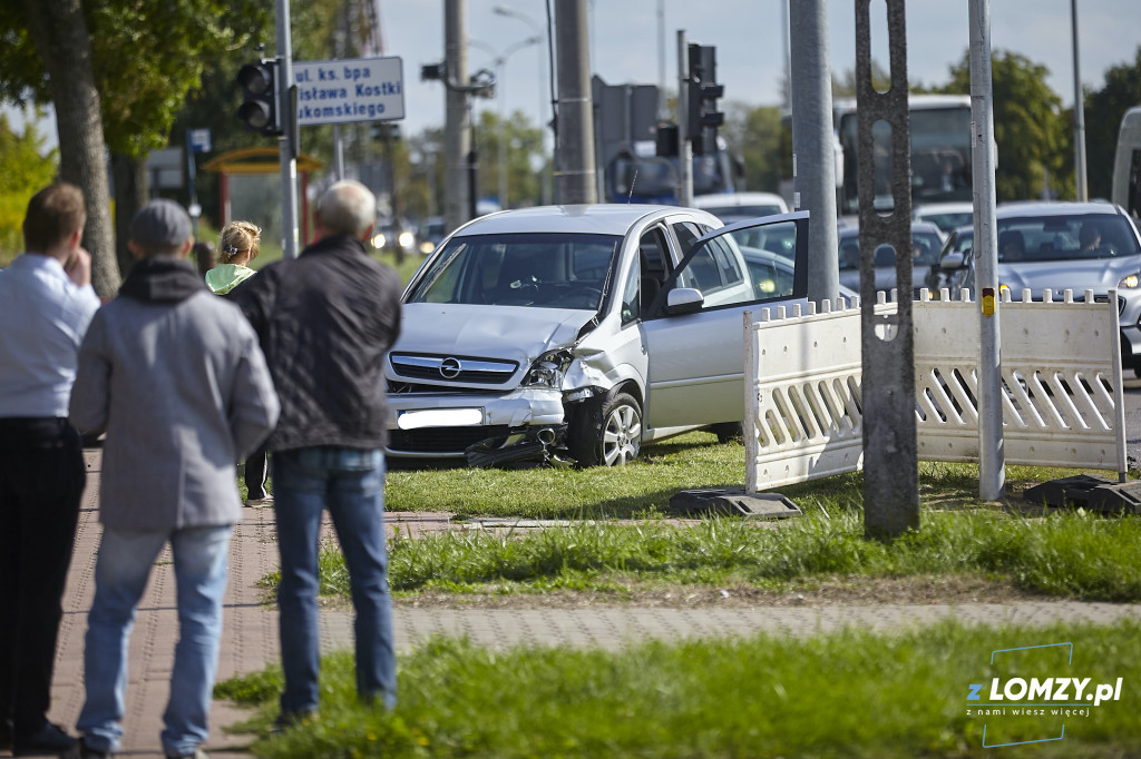 Kraksa na Szosie Zambrowskiej [FOTO]