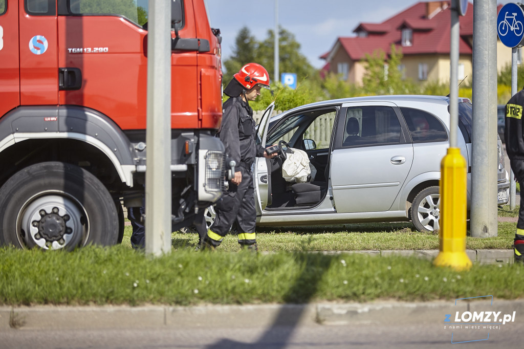 Kraksa na Szosie Zambrowskiej [FOTO]