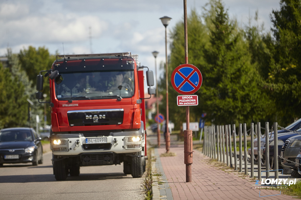 Ewakuacja i nowa drabina podczas 