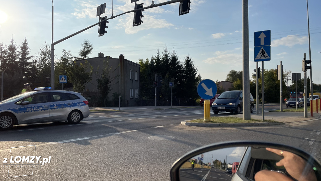 Plama oleju na Szosie Zambrowskiej. Uwaga na utrudnienia w ruchu [FOTO]