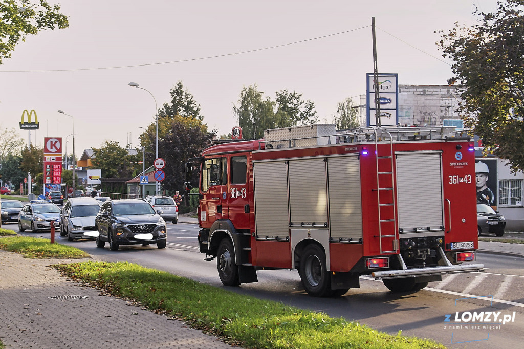 Widowiskowa kolizja na Legionów [FOTO]