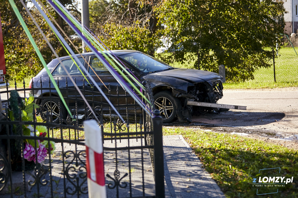 Zderzenie ciężarówki z osobówką w Bożejewie