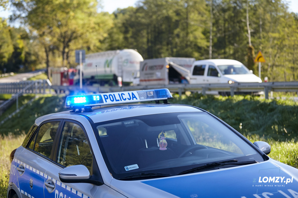 Zderzenie ciężarówki z osobówką w Bożejewie