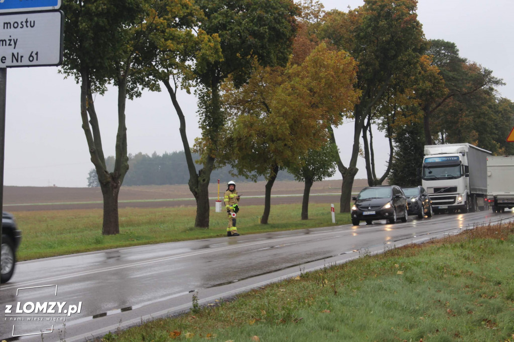 Kolizja przed Podgórzem. Ruch odbywa się wahadłowo [FOTO]