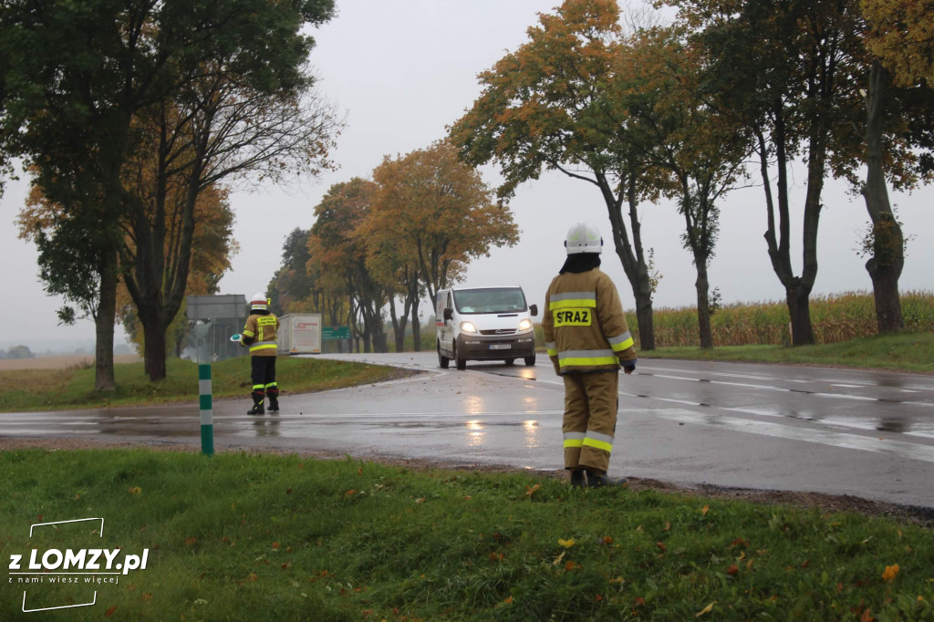 Kolizja przed Podgórzem. Ruch odbywa się wahadłowo [FOTO]