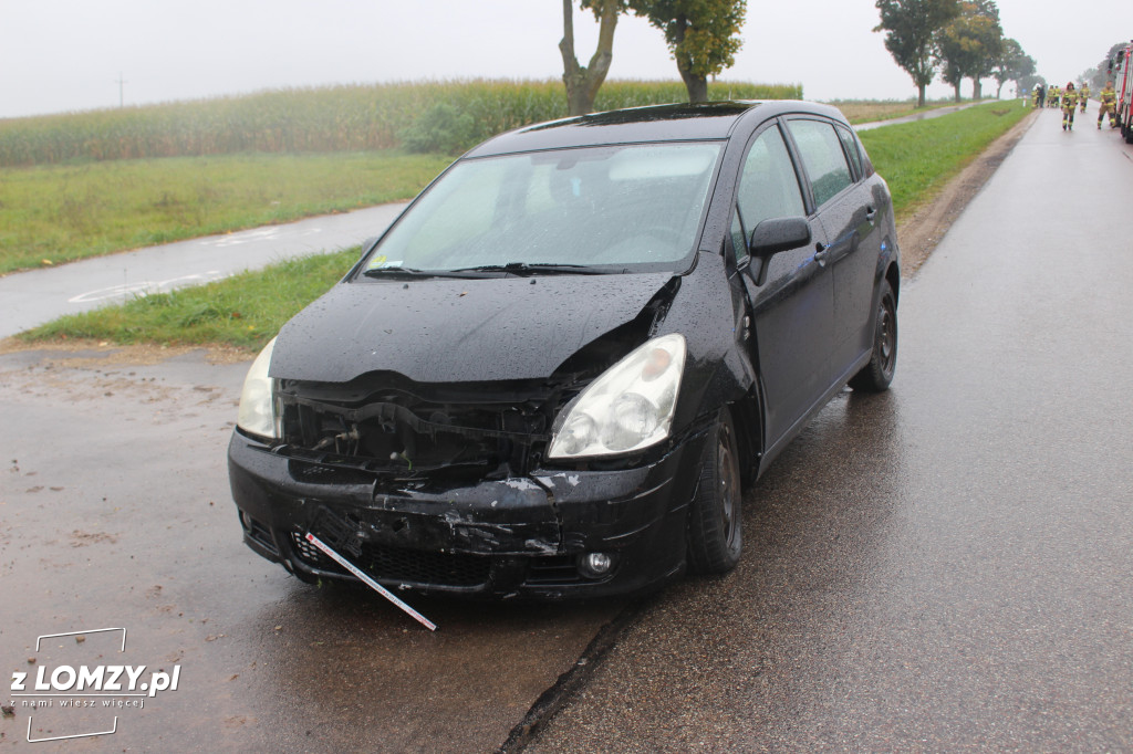 Wypadek koło Pniewa. Kobieta w ciąży w szpitalu [FOTO]