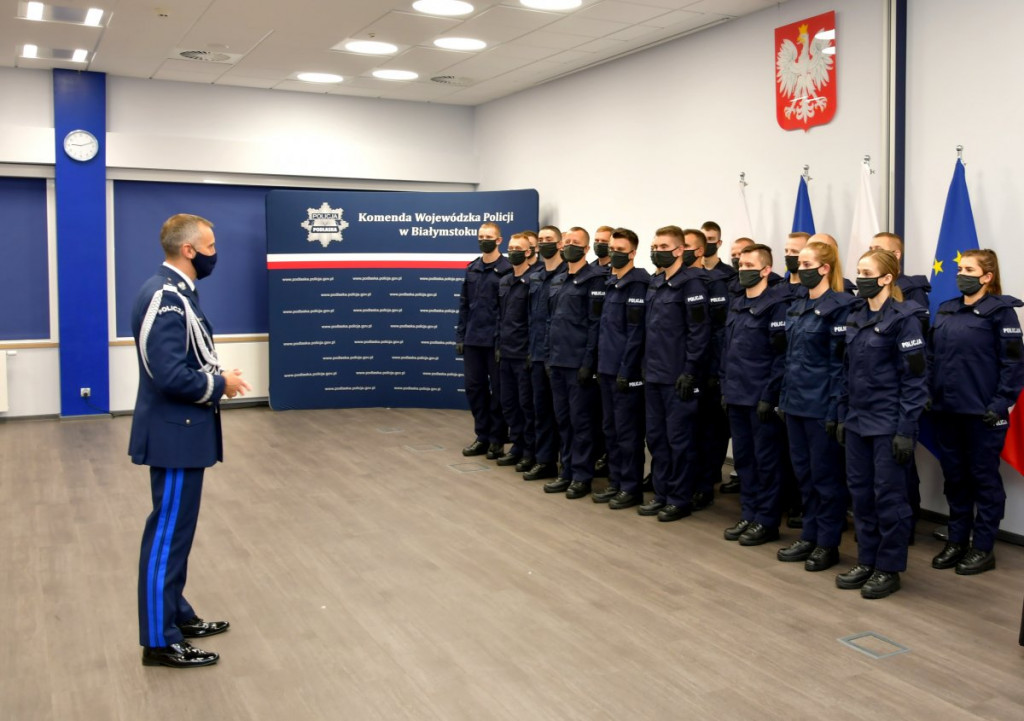 Nowi policjanci w garnizonie podlaskim