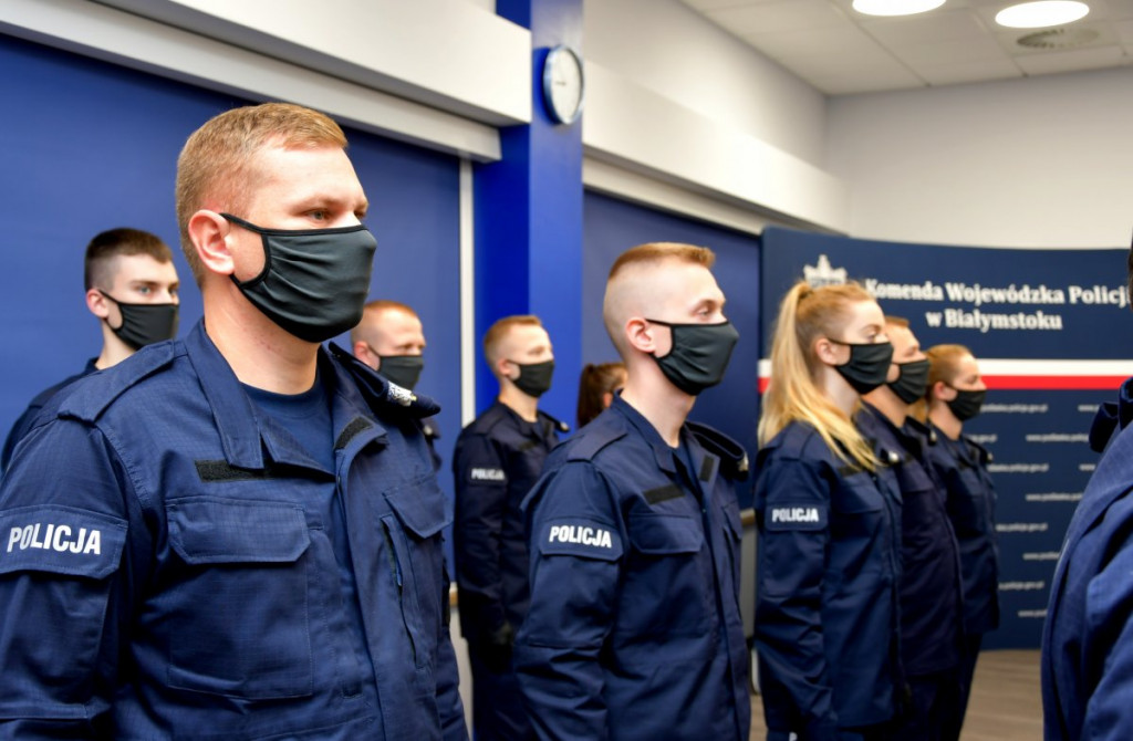 Nowi policjanci w garnizonie podlaskim