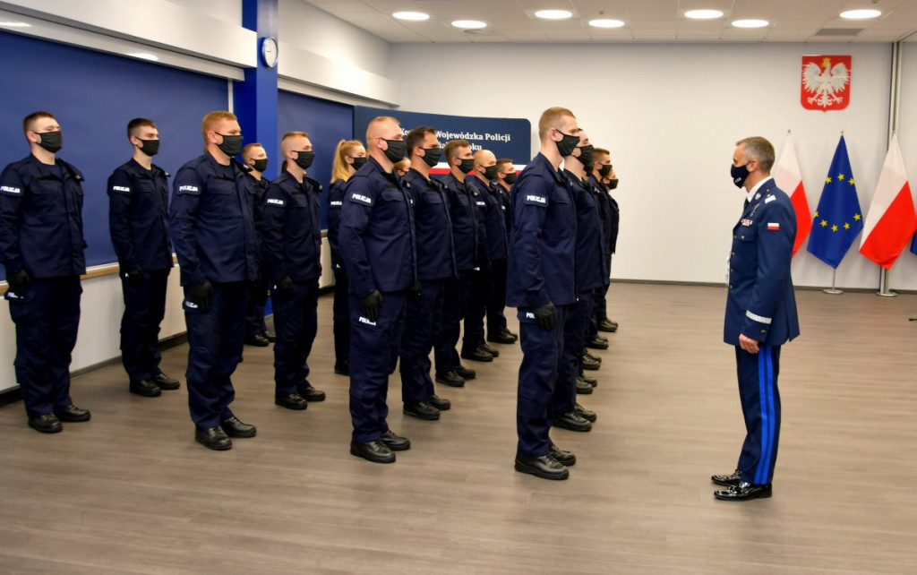 Nowi policjanci w garnizonie podlaskim