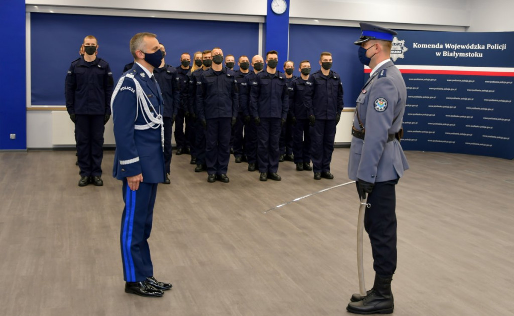 Nowi policjanci w garnizonie podlaskim