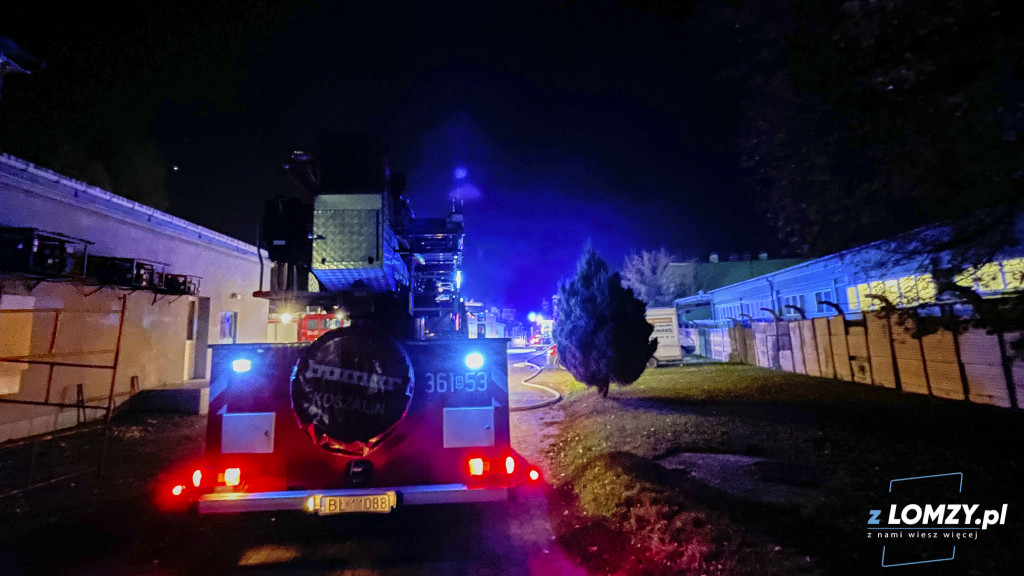 Pożar na Nowogrodzkiej w Łomży