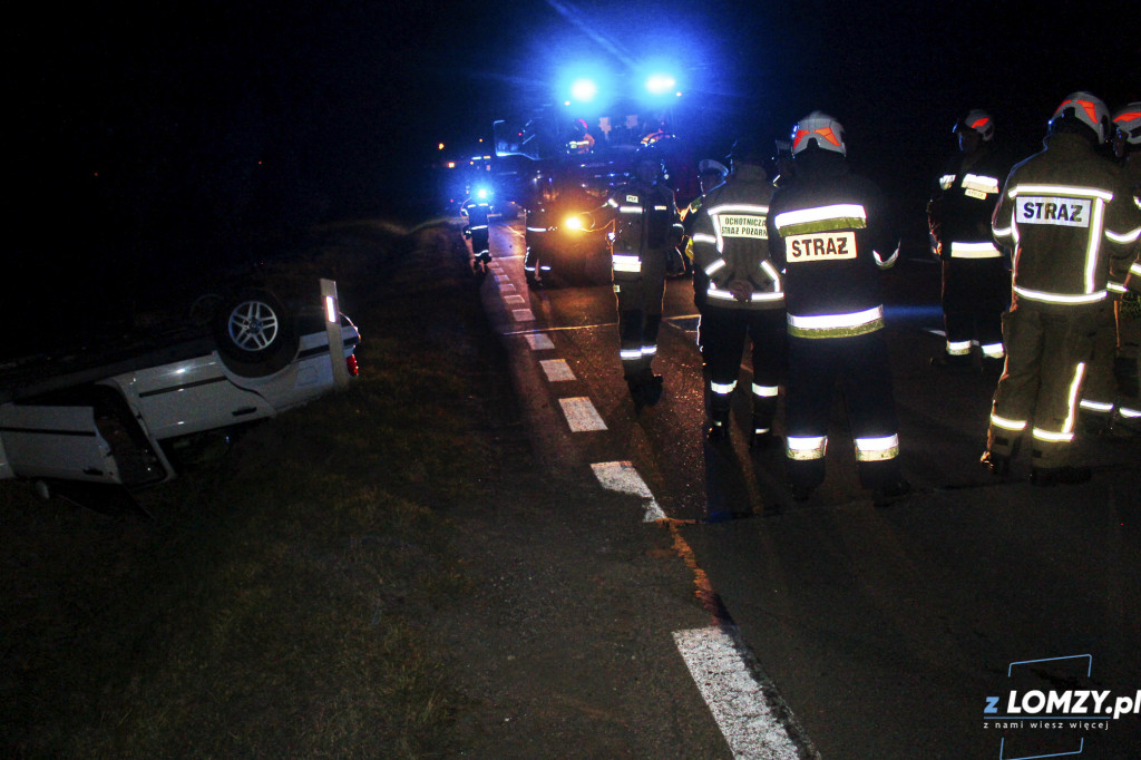 Wypadek dwóch aut z łosiem! Zwierze uciekło