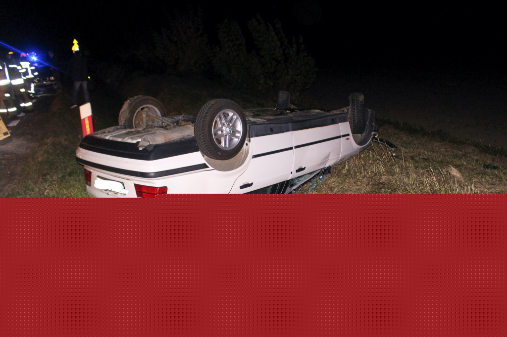 Wypadek dwóch aut z łosiem! Zwierze uciekło