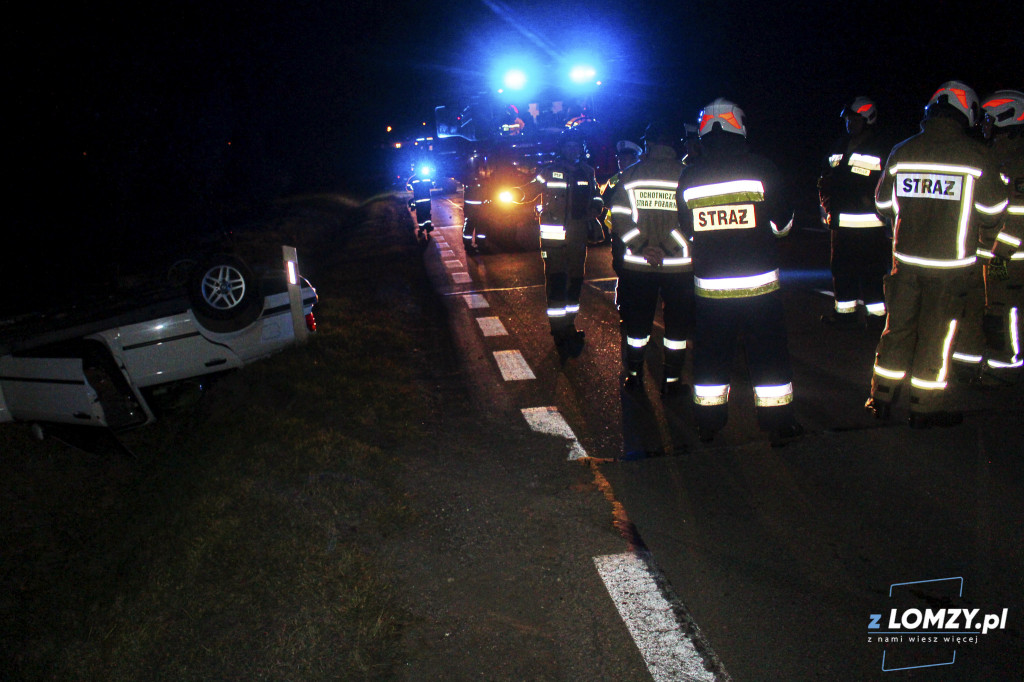 Wypadek dwóch aut z łosiem! Zwierze uciekło