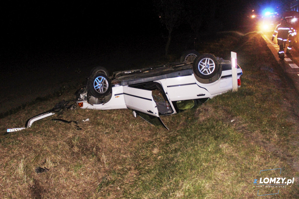 Wypadek dwóch aut z łosiem! Zwierze uciekło
