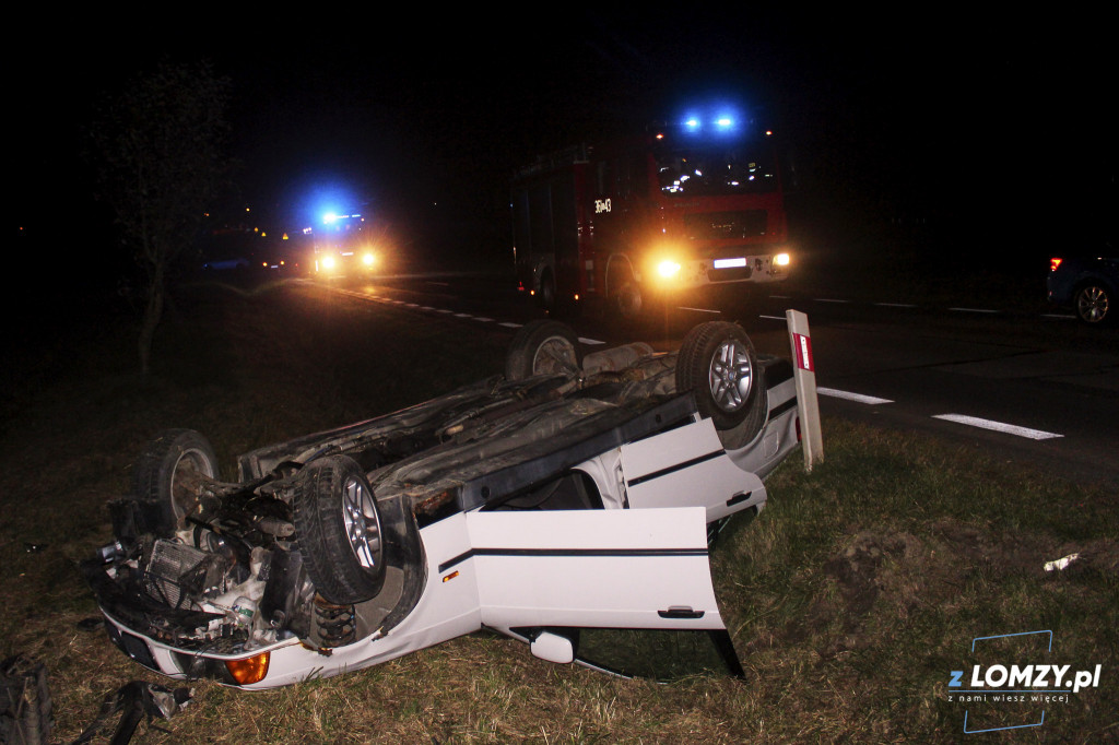Wypadek dwóch aut z łosiem! Zwierze uciekło