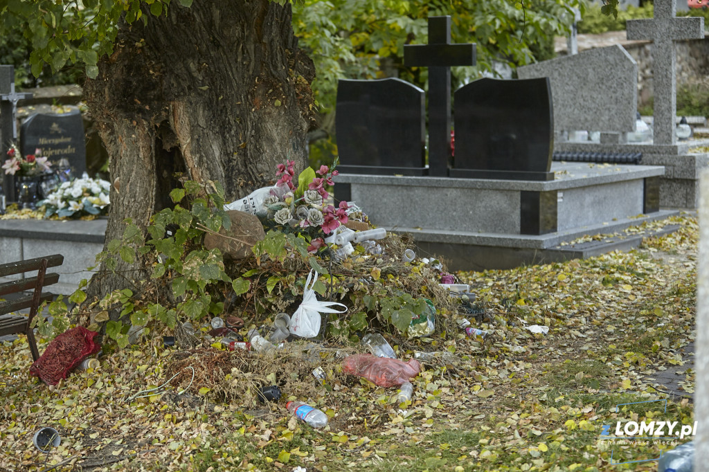 Pożar drzewa na cmentarzu przy Kopernika! Czy to podpalenie? [FOTO]