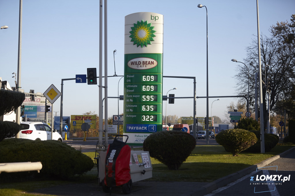 Ceny paliw w Łomży powyżej 6 zł!