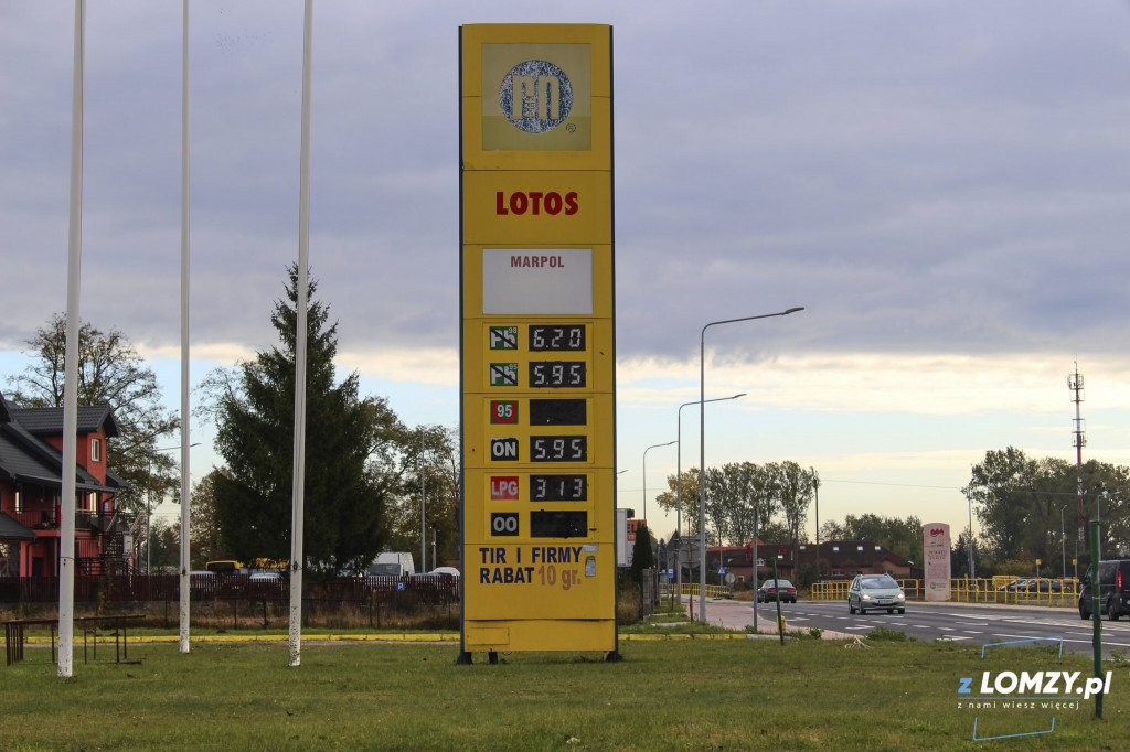 Ceny paliw w Łomży powyżej 6 zł!