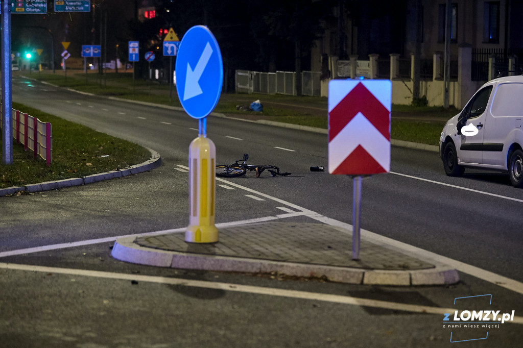 Potrącenie rowerzysty na Sikorskiego!